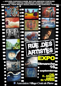 AFFICHE RUE DES ARTISTES 2012