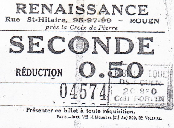Ticket Le Renaissance